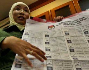 Surat Suara Pemilu 2009